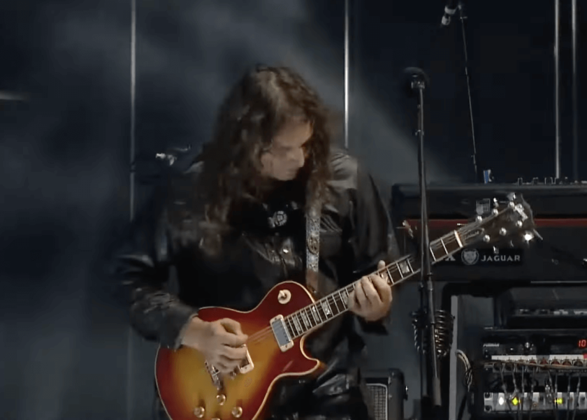 Adam Granduciel performing with The War On Drugs